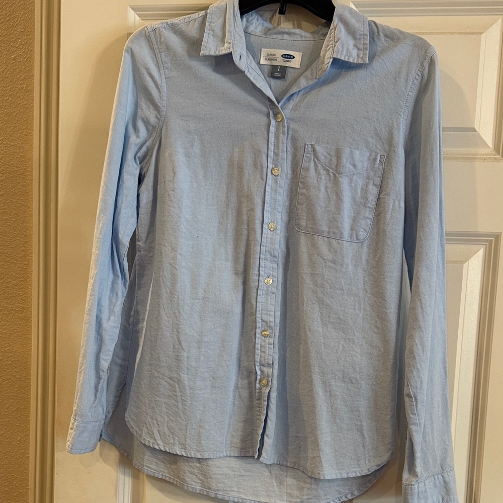 Old Navy Women’s Sky Blue Casual Shirt